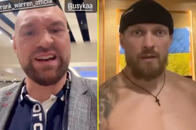 Tyson Fury e Usyk parlano su Instagram