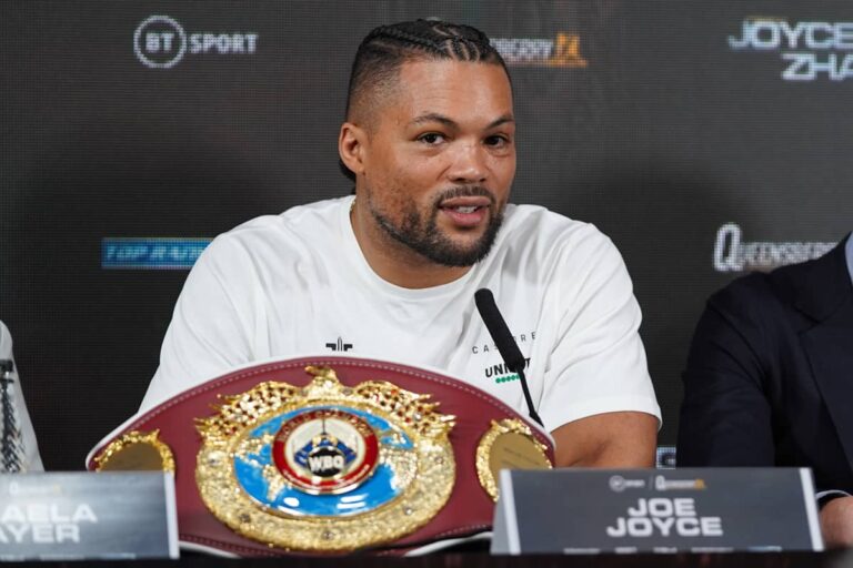 Joe Joyce conferenza stampa match Zhilei Zhang