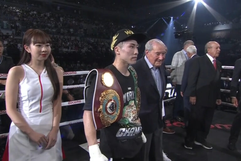Naoya Inoue proclamazione vittoria