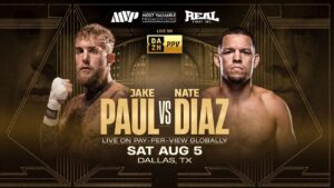 Jake Paul vs Nate Diaz 5 Agosto su Dazn