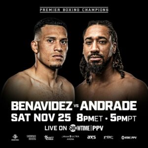 Benavidez vs Andrade dove vederlo