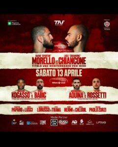 Boxe Allianz Cloud 13 Aprile a Milano: Morello vs Chiancone