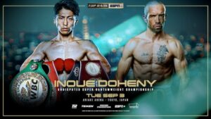 Noya Inoe vs Doheny: il 3 Settembre