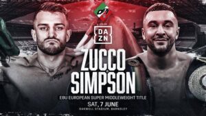 Callum Simpson vs Ivan Zucco su Dazn: orario e card completa