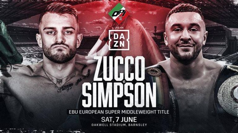 Callum Simpson vs Ivan Zucco su Dazn: orario e card completa