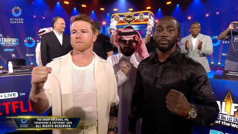 Canelo vs Crawford conferenza e face-off