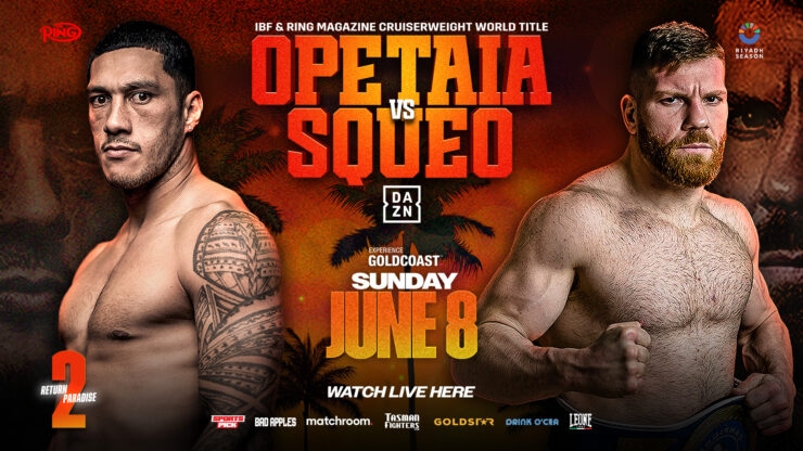 Jai Opetaia vs Claudio Squeo su DAZN: orario e card completa