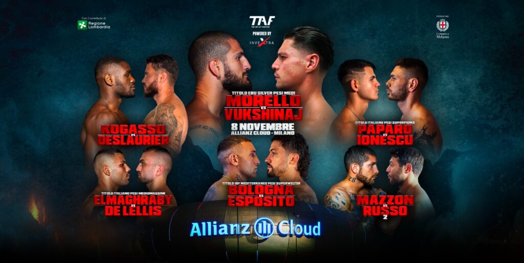 Dario Morello combatterà per l'EBU silver dei pesi medi Sabato 8 Novembre all'Allianz Cloud di Milano