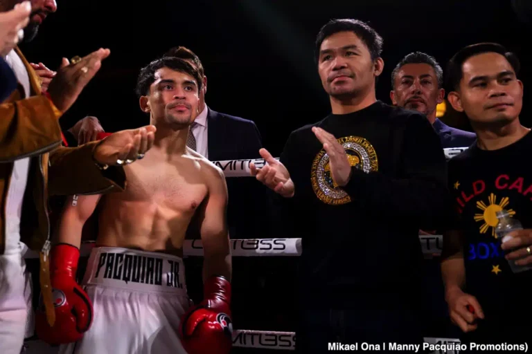 Pacquiao Jr pareggia contro Lally nell'esordio professionistico di boxe